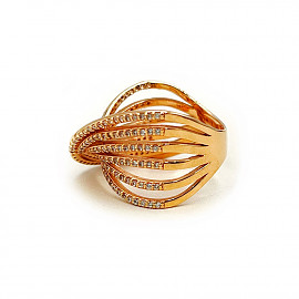 Золотое кольцо с жемчугом