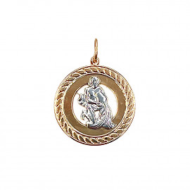 Золотий кулон «Водолій» 01-200782212