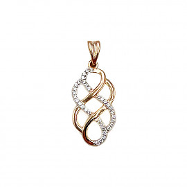 Кулон з золота з цирконом 01-200814212
