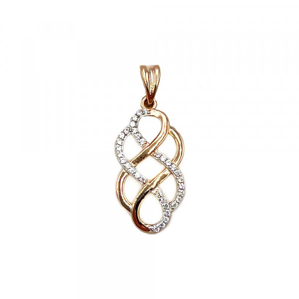 Кулон з золота з цирконом