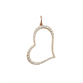 Золотий кулон з цирконом 01-200902612
