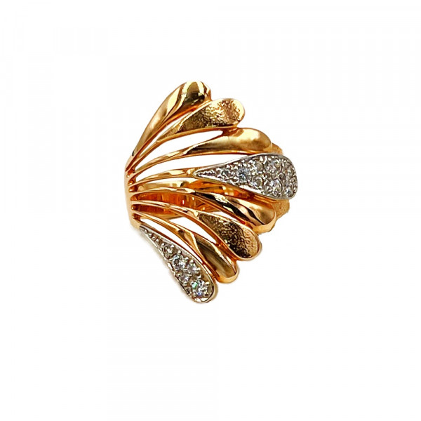 Золотое кольцо с цирконом