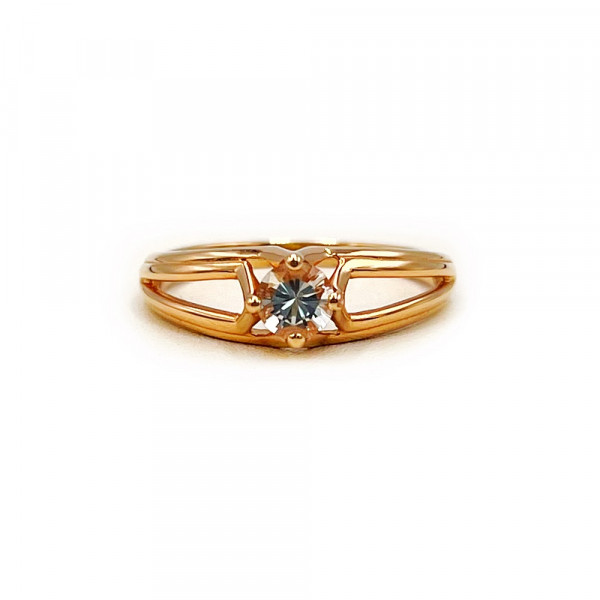 Золотое кольцо с цирконом