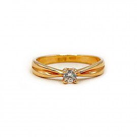 Кольцо из золота с цирконом 01-200216713