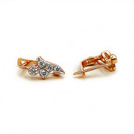Серьги из золота с цирконом 01-200739613
