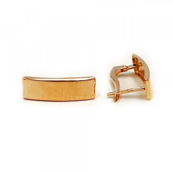 Золотые серьги красного цвета