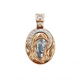 Кулон из золота с цирконом 01-200865613