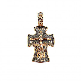 Крестик из красного золота 01-200170514
