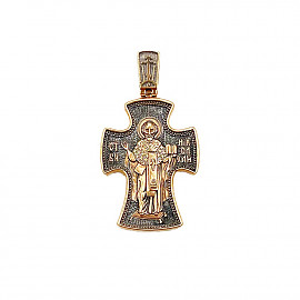 Крестик из красного золота