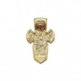 Хрестик з жовтого золота