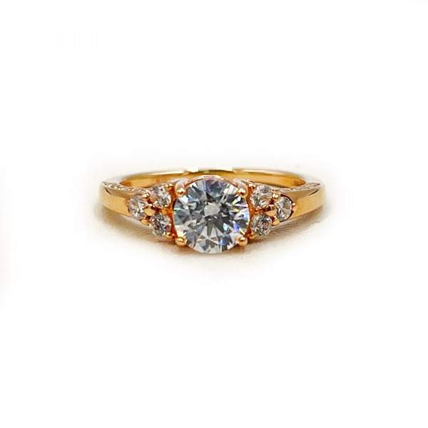 Золотое кольцо с цирконом