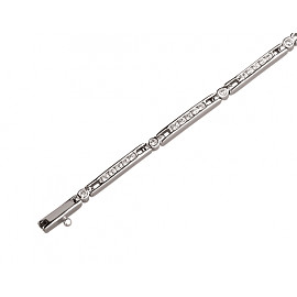 Браслет из белого золота с цирконом 01-200219115