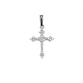 Золотой крестик с цирконом 01-200566115