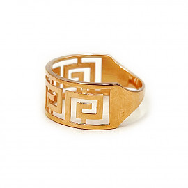 Кольцо из золота красного цвета