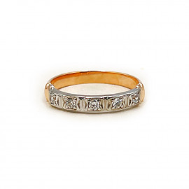 Золота каблучка з цирконом 01-200837015