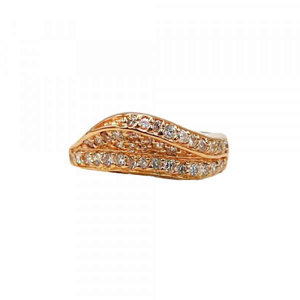 Каблучка з золота з цирконом