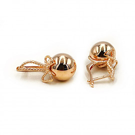 Золоті сережки у червоному кольорі 01-200857015