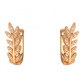 Серьги из золота с цирконом 01-200087416