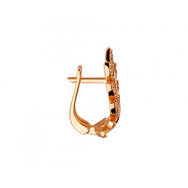 Серьги из золота с цирконом