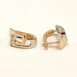 Серьги из золота с цирконом 01-200383516