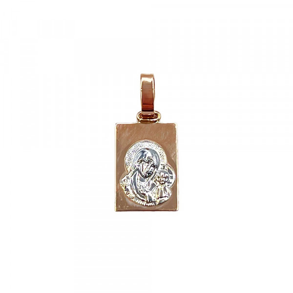 Ладанка з червоного з білим золота