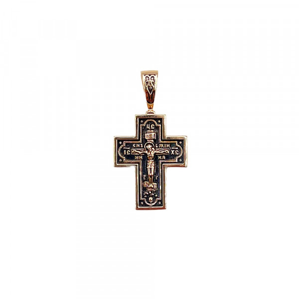 Золотий хрестик червоного кольору