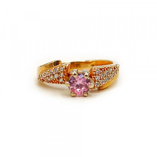 Кольцо из золота с цирконом