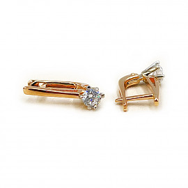 Сережки з золота з цирконом 01-200786317