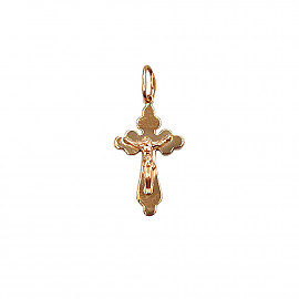 Крестик из красного золота 01-200863017
