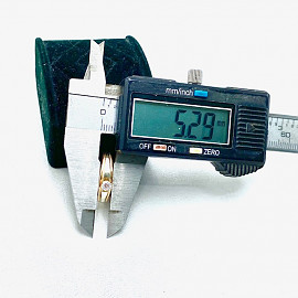 Каблучка з червоного з білим золота з жовтим діамантом