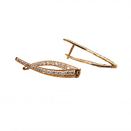 Серьги из золота с цирконом 01-200900417