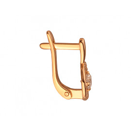 Сережки з золота з цирконом