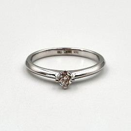 Золотое кольцо с желтым бриллиантом 01-200759518