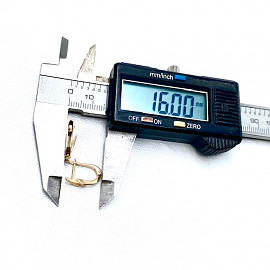 Сережки з золота червоного кольору з жовтими діамантами