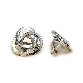 Золоті сережки у білому кольорі 01-200890118