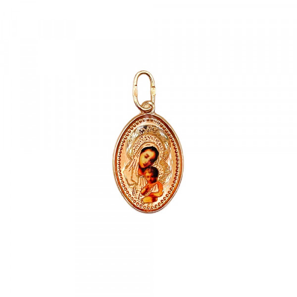 Золотий кулон з емаллю