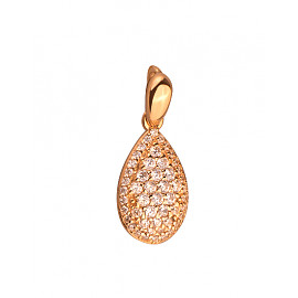 Золотий кулон з цирконом 01-200120320