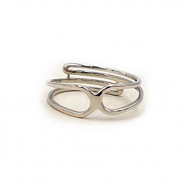 Каблучка з золота у білому кольорі