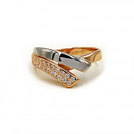 Кольцо из золота с цирконом 01-200865620