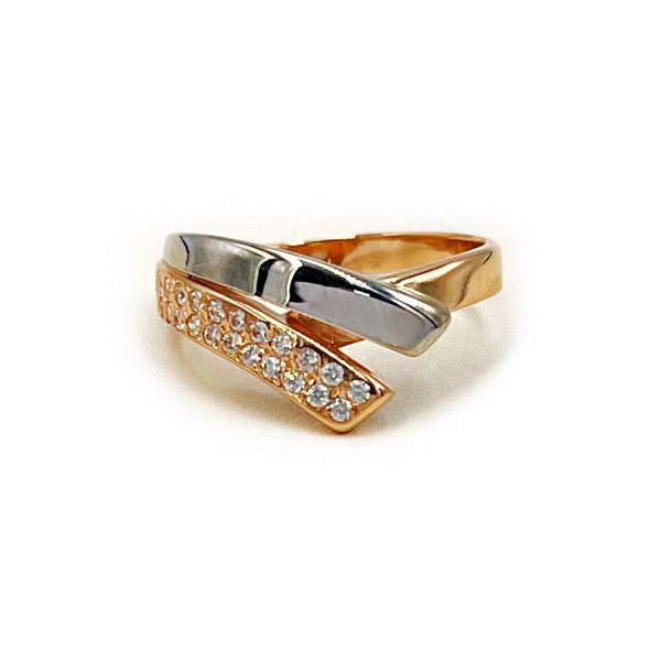 Кольцо из золота с цирконом