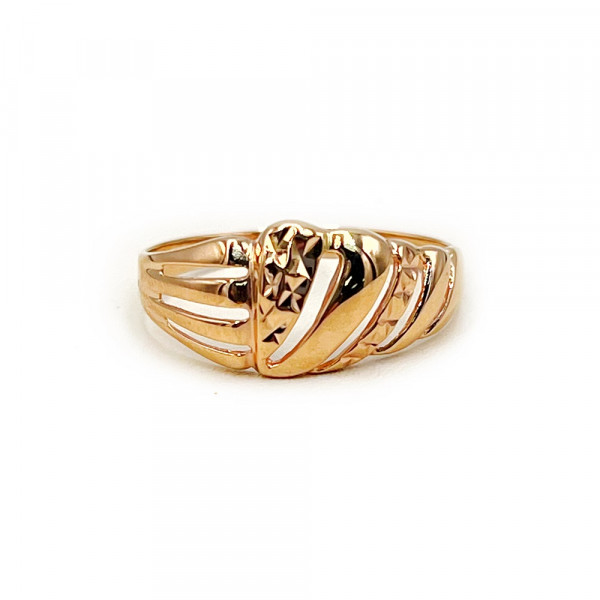 Кольцо из золота в красном цвете