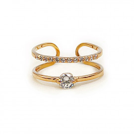 Кольцо из золота с цирконом 01-200817621