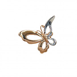 Брошка з золота червоного з білим кольору 01-200859421