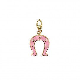 Золотий кулон жовтого кольору з емаллю 01-200902621