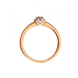 Золота каблучка з цирконом