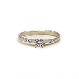 Каблучка з золота з цирконом 01-200285922