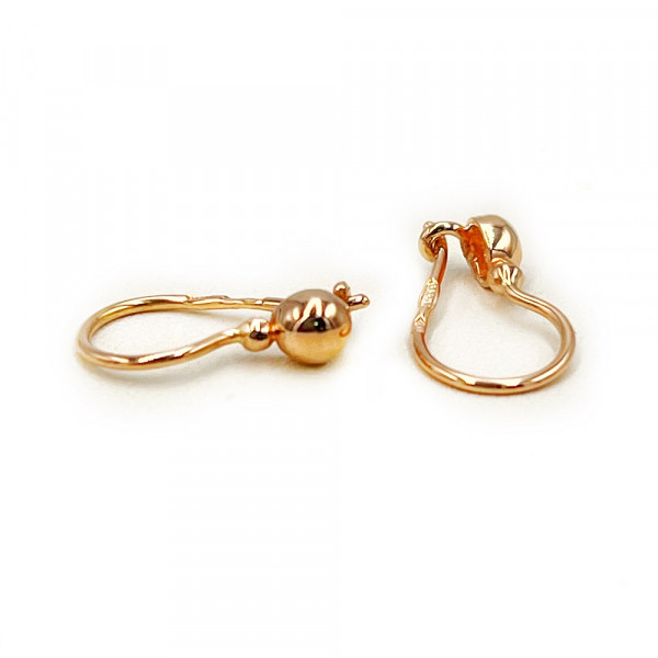 Серьги из золота красного цвета