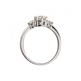 Каблучка з золота з цирконом