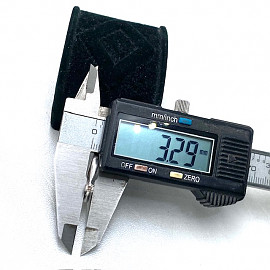 Кольцо из белого золота с желтым бриллиантом