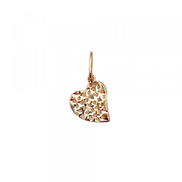 Кулон з золота червоного кольору «Серце»